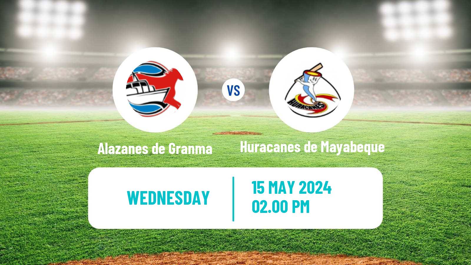 Baseball Cuba Serie Nacional Baseball Alazanes de Granma - Huracanes de Mayabeque