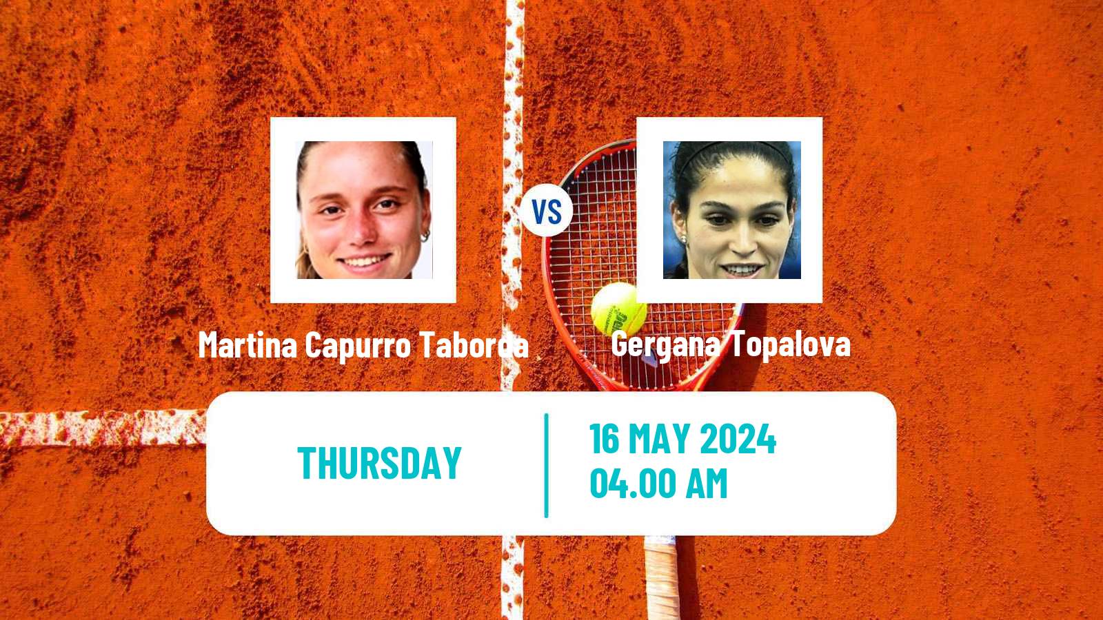 Tennis ITF W75 Zagreb Women Martina Capurro Taborda - Gergana Topalova