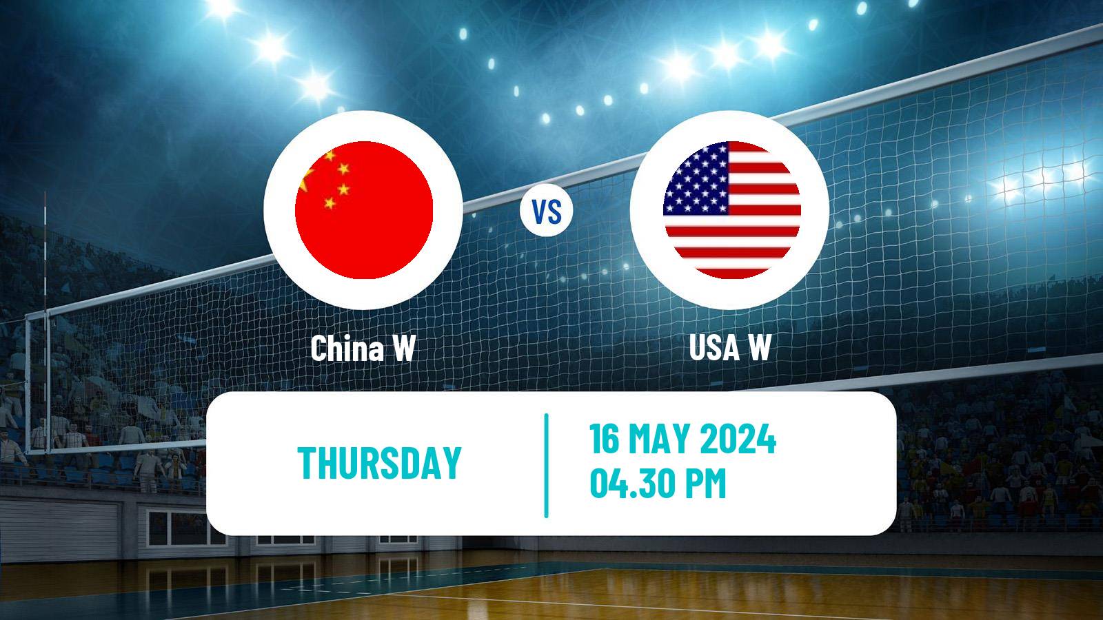 Volleyball Nations League Volleyball Women China W - USA W