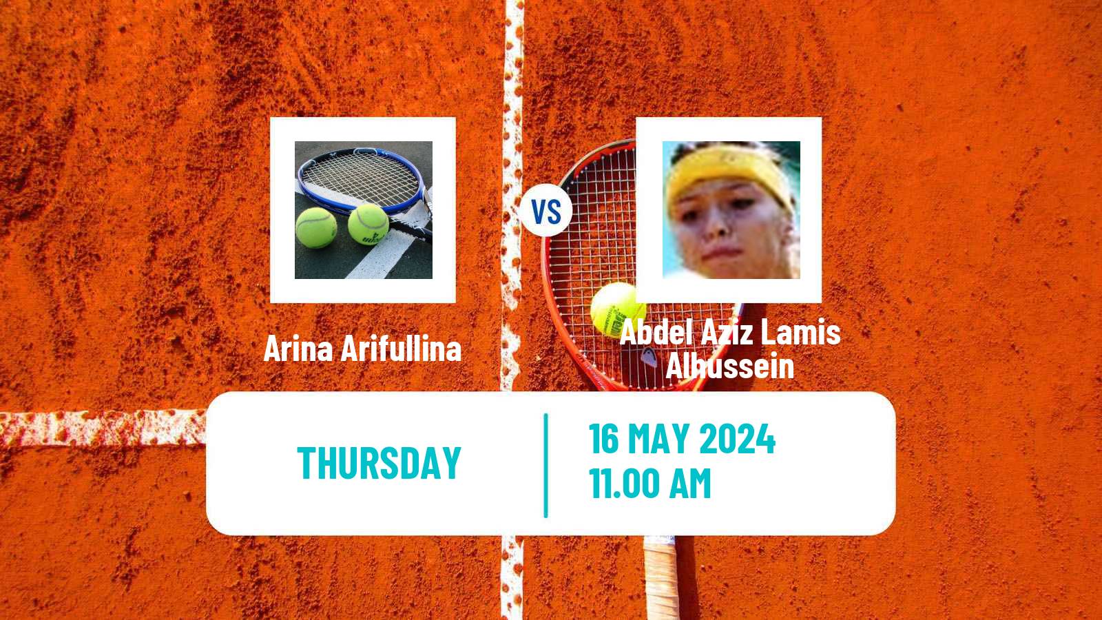 Tennis ITF W15 Monastir 18 Women Arina Arifullina - Abdel Aziz Lamis Alhussein