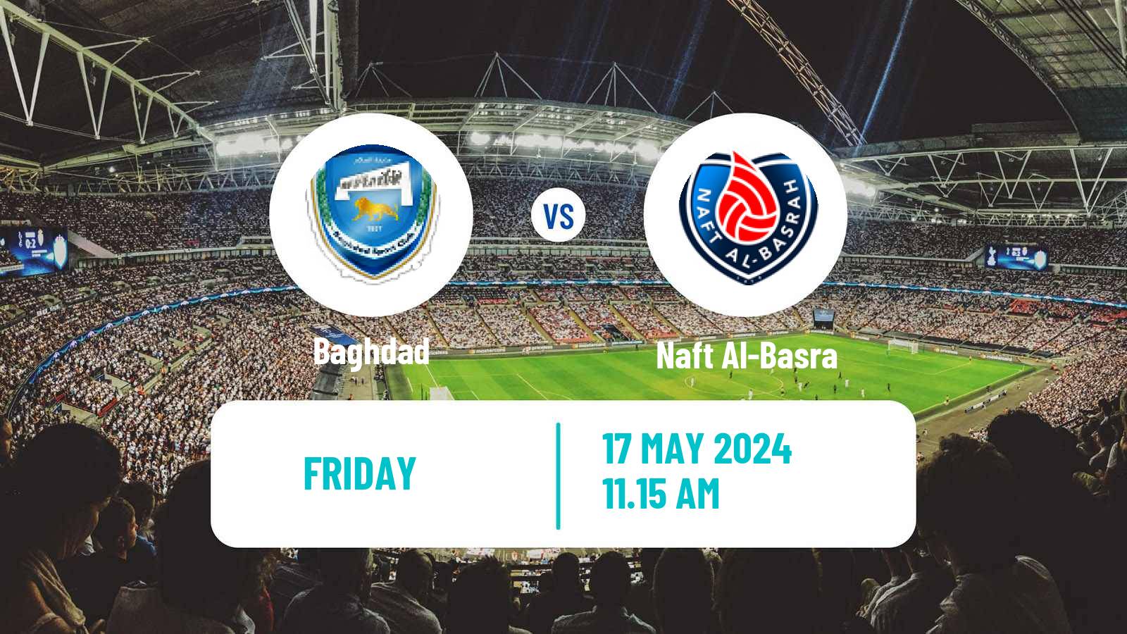 Soccer Iraqi Premier League Baghdad - Naft Al-Basra