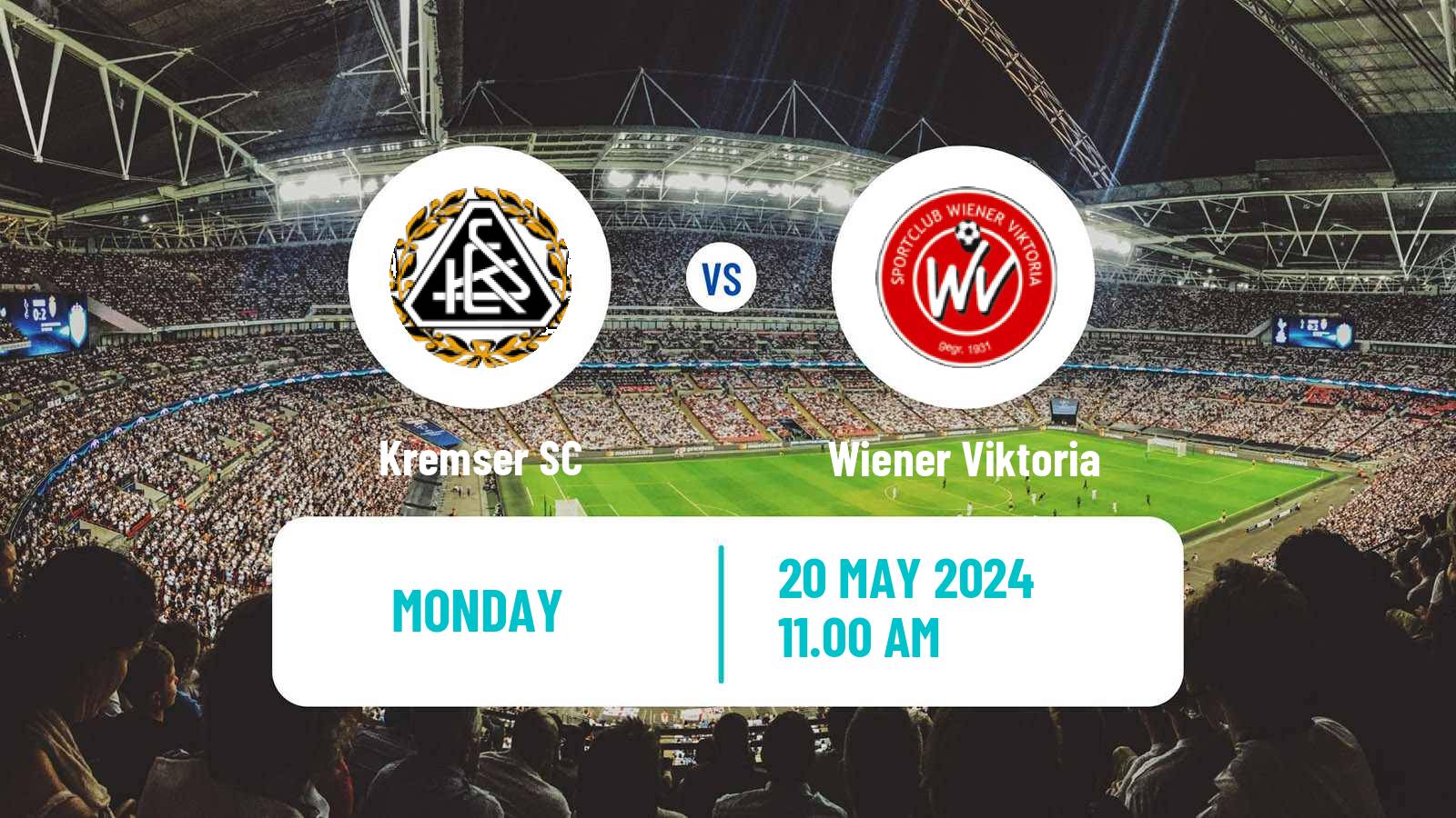 Soccer Austrian Regionalliga East Kremser - Wiener Viktoria