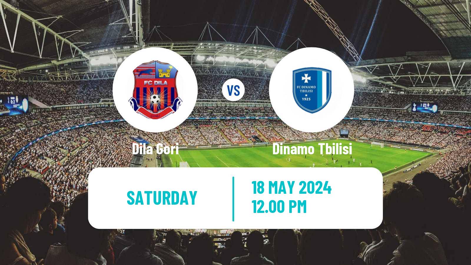 Soccer Georgian Erovnuli Liga Dila Gori - Dinamo Tbilisi