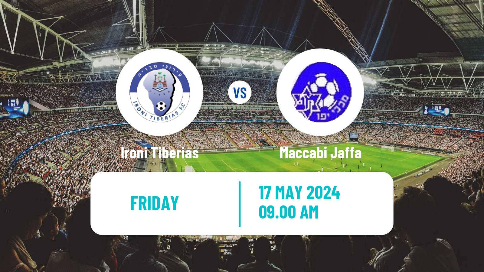 Soccer Israeli Liga Leumit Ironi Tiberias - Maccabi Jaffa