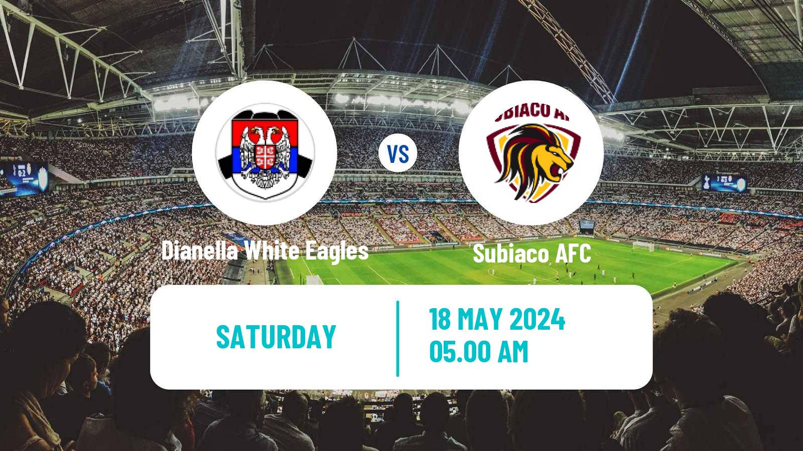 Soccer Australian WA State League Dianella White Eagles - Subiaco