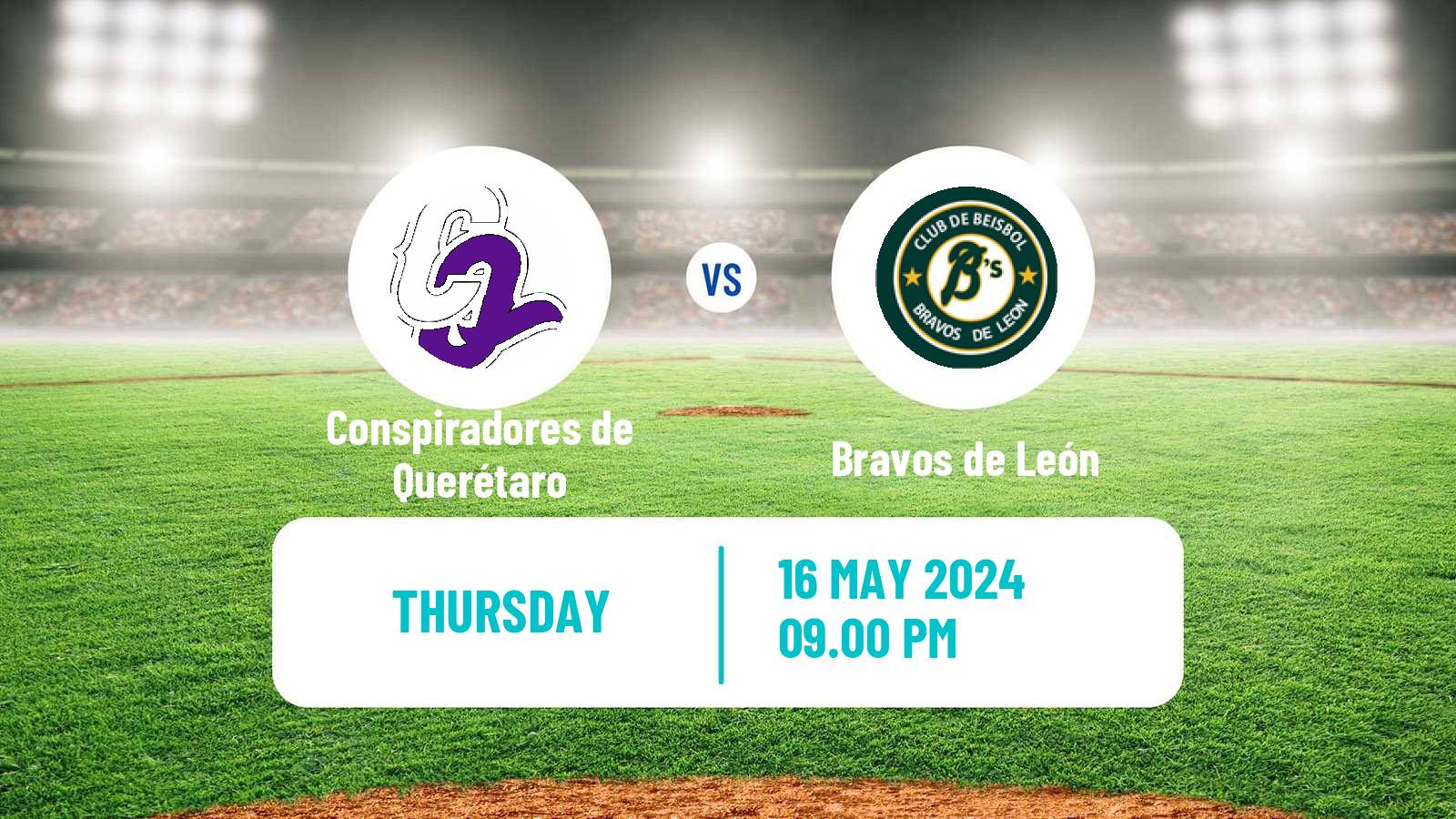 Baseball LMB Conspiradores de Querétaro - Bravos de León