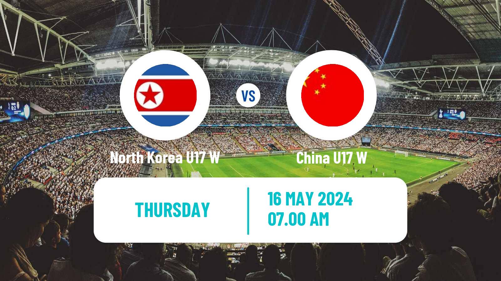 Soccer AFC Asian Cup Women U17 North Korea U17 W - China U17 W