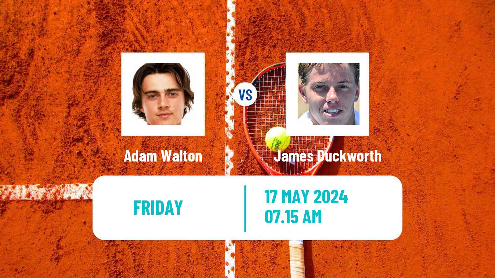 Tennis Taipei Challenger Men Adam Walton - James Duckworth