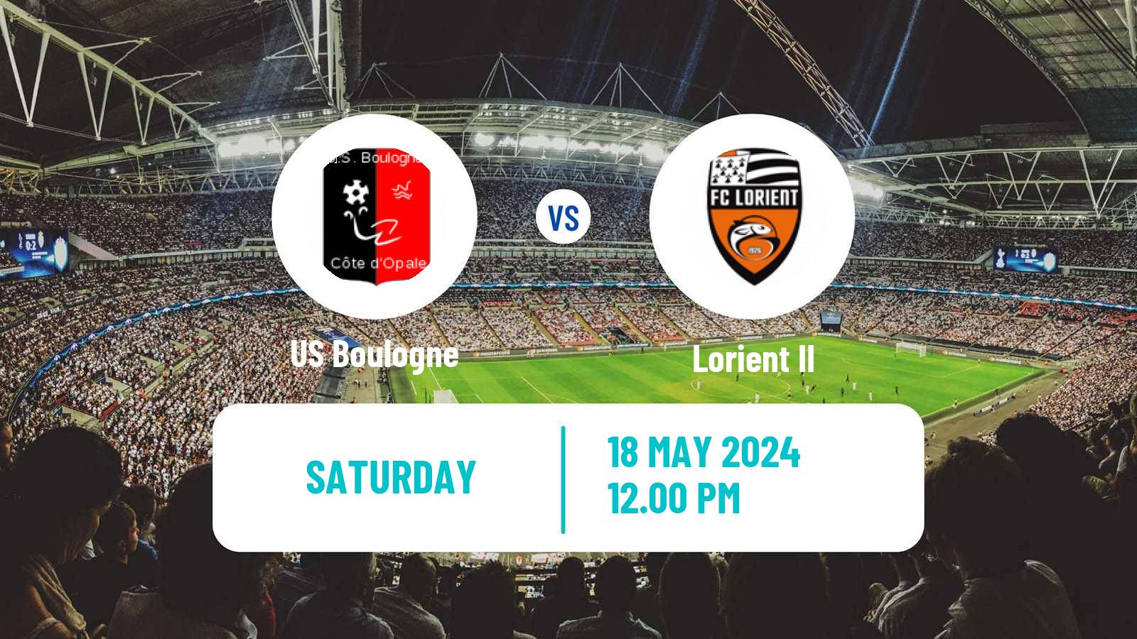 Soccer French National 2 - Group C Boulogne - Lorient II