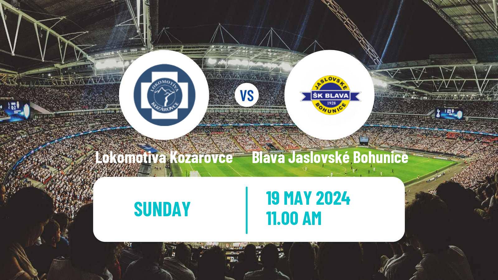 Soccer Slovak 4 Liga West Lokomotiva Kozarovce - Blava Jaslovské Bohunice