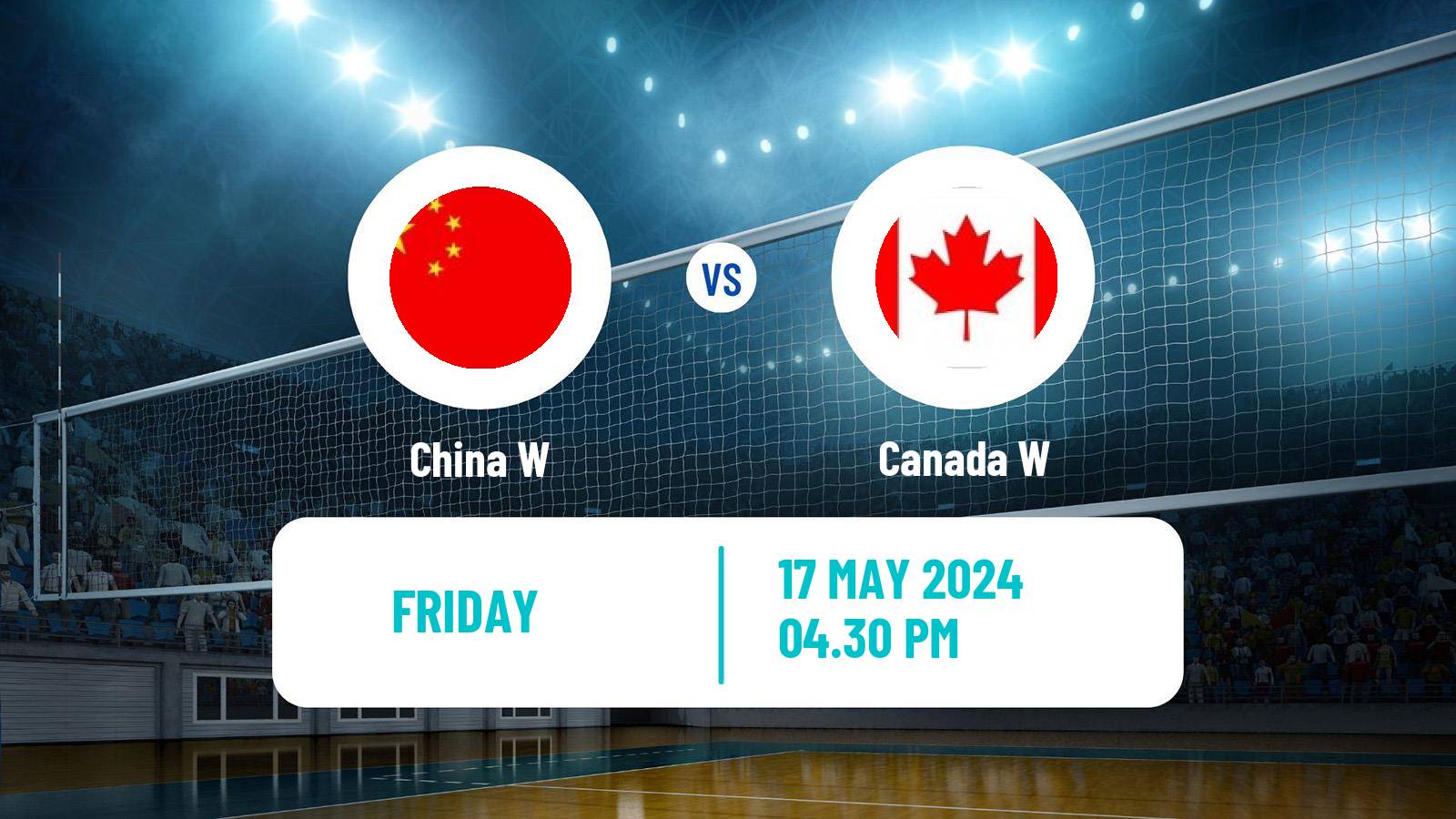 Volleyball Nations League Volleyball Women China W - Canada W