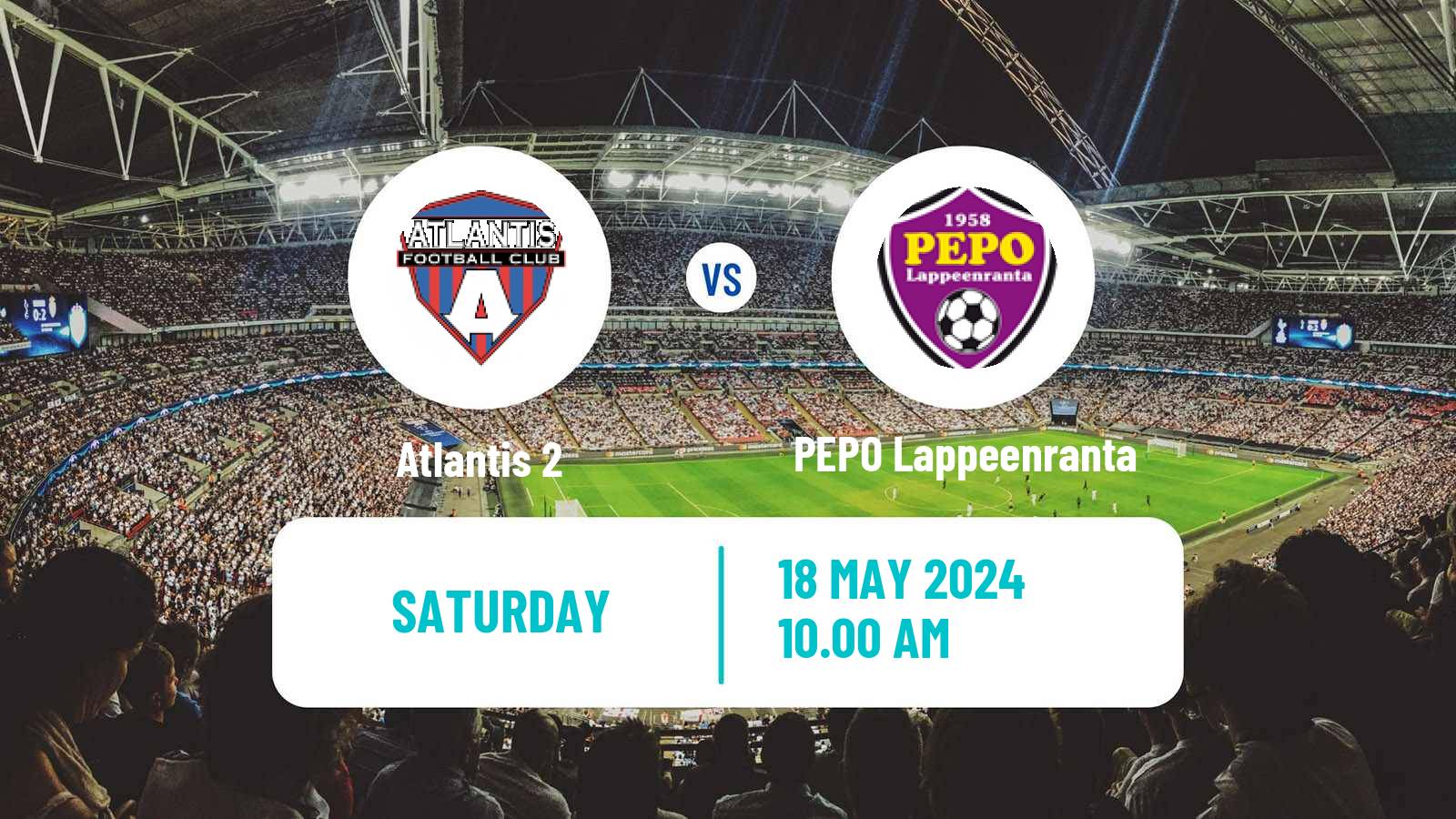 Soccer Finnish Kakkonen Group A Atlantis 2 - PEPO Lappeenranta