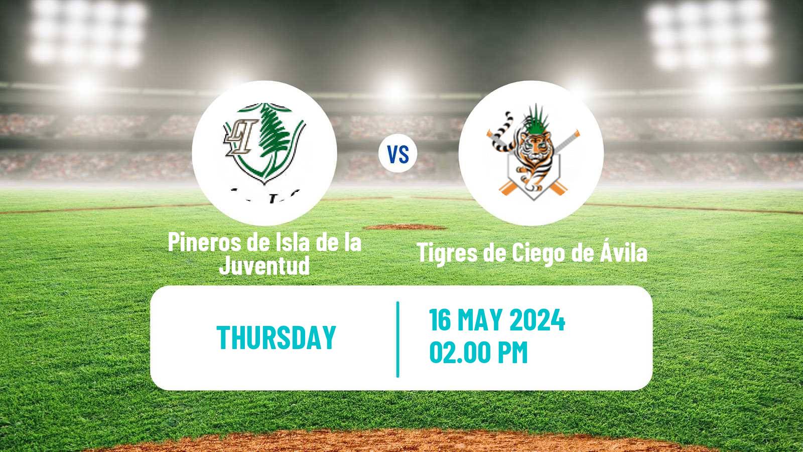 Baseball Cuba Serie Nacional Baseball Pineros de Isla de la Juventud - Tigres de Ciego de Ávila