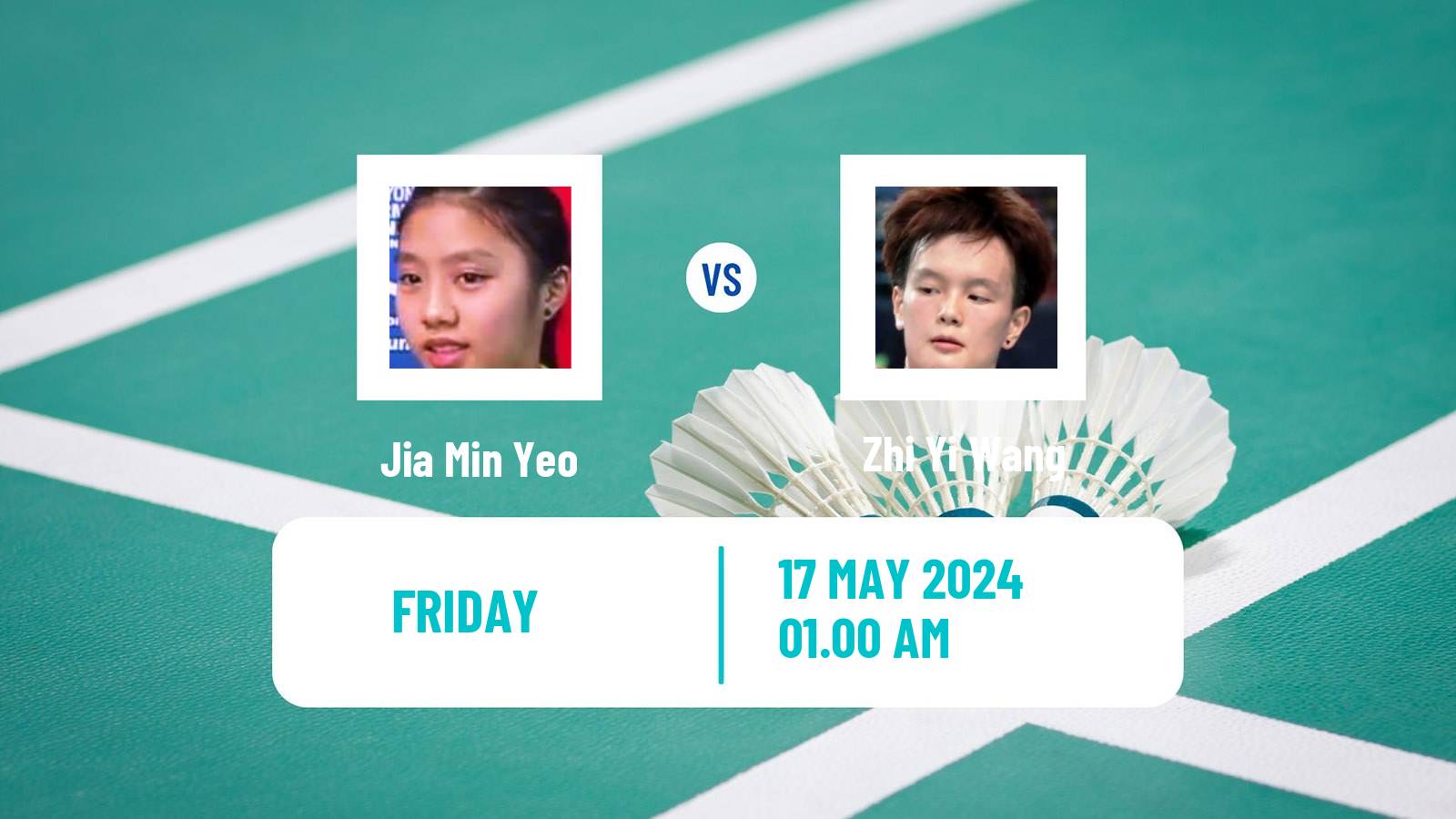 Badminton BWF World Tour Thailand Open Women Jia Min Yeo - Zhi Yi Wang