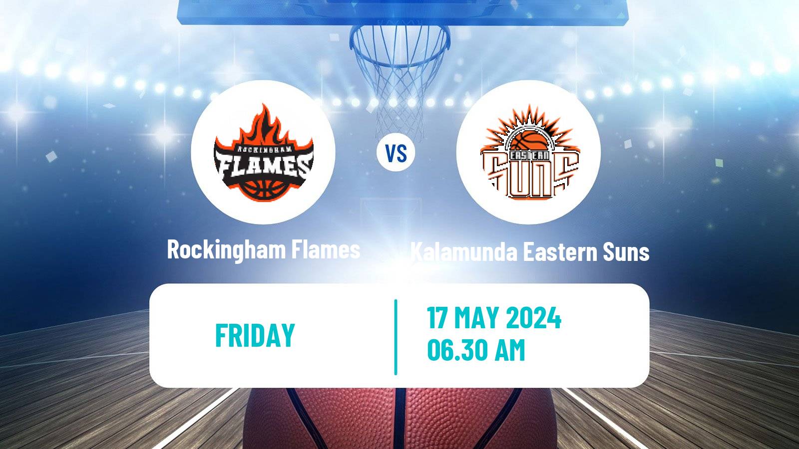 Basketball Australian NBL1 West Women Rockingham Flames - Kalamunda Eastern Suns