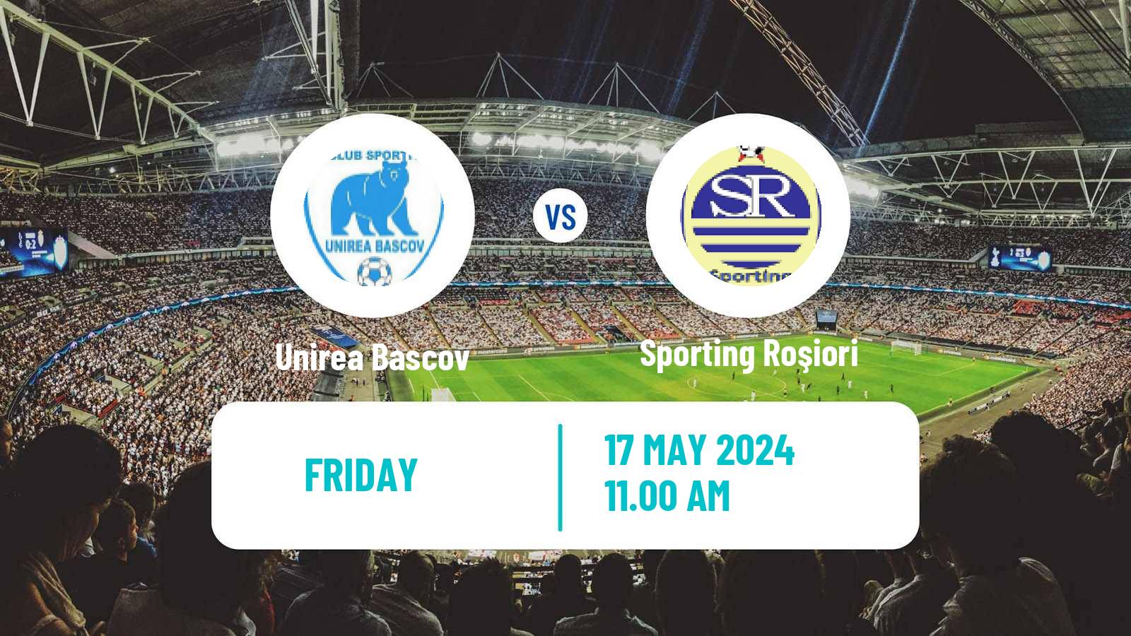 Soccer Romanian Liga 3 - Seria 6 Unirea Bascov - Sporting Roşiori