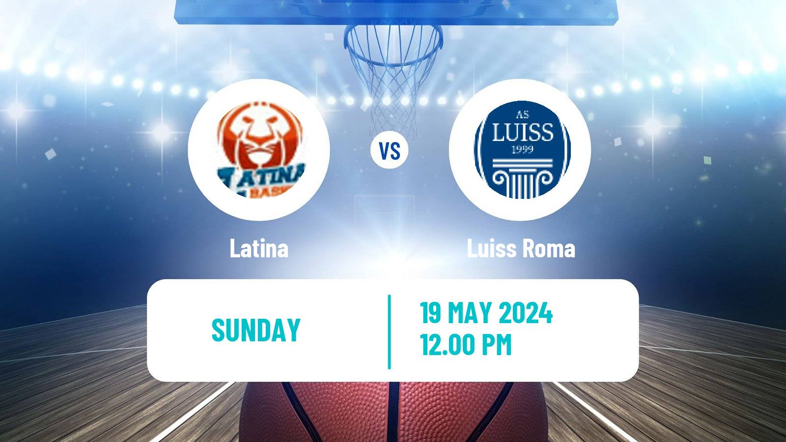 Basketball Italian Serie A2 Basketball Latina - Luiss Roma