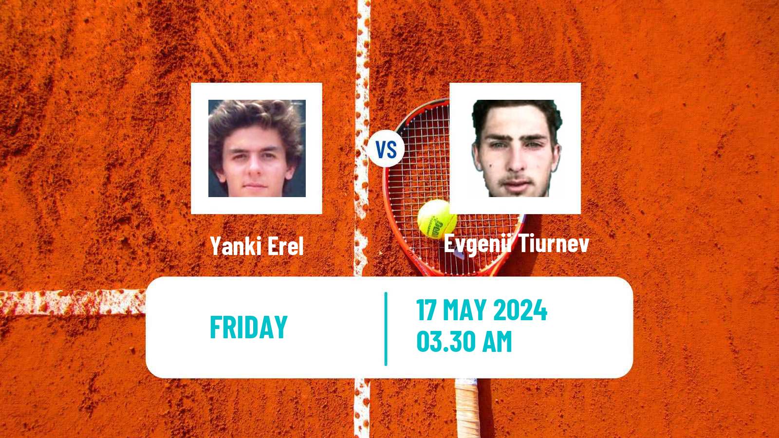 Tennis ITF M25 Kachreti Men Yanki Erel - Evgenii Tiurnev