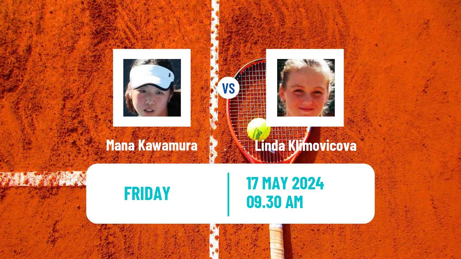 Tennis ITF W35 Monzon Women Mana Kawamura - Linda Klimovicova