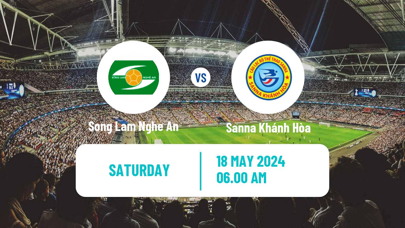 Soccer Vietnamese V League 1 Song Lam Nghe An - Sanna Khánh Hòa