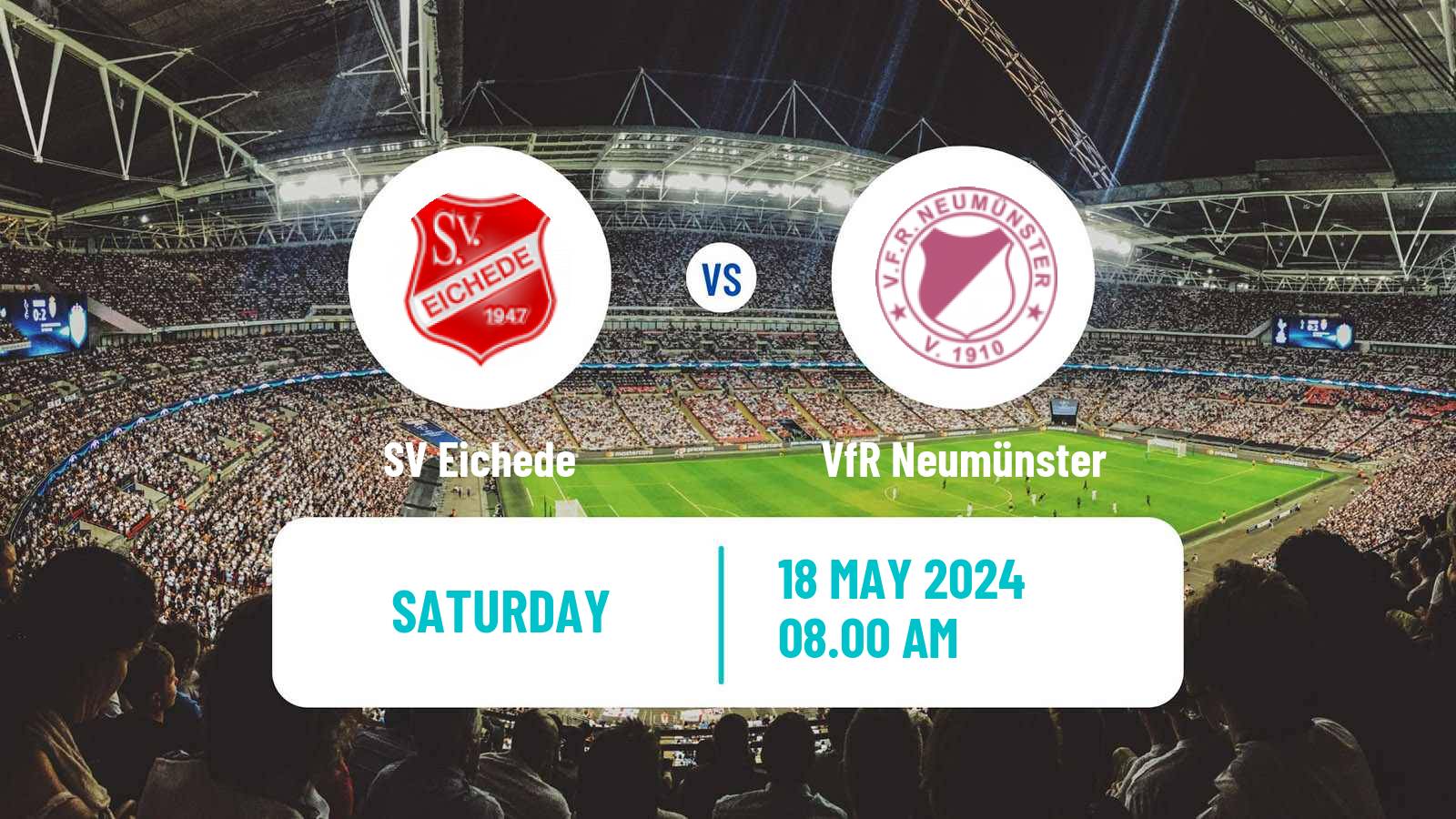 Soccer German Oberliga Schleswig-Holstein Eichede - VfR Neumünster