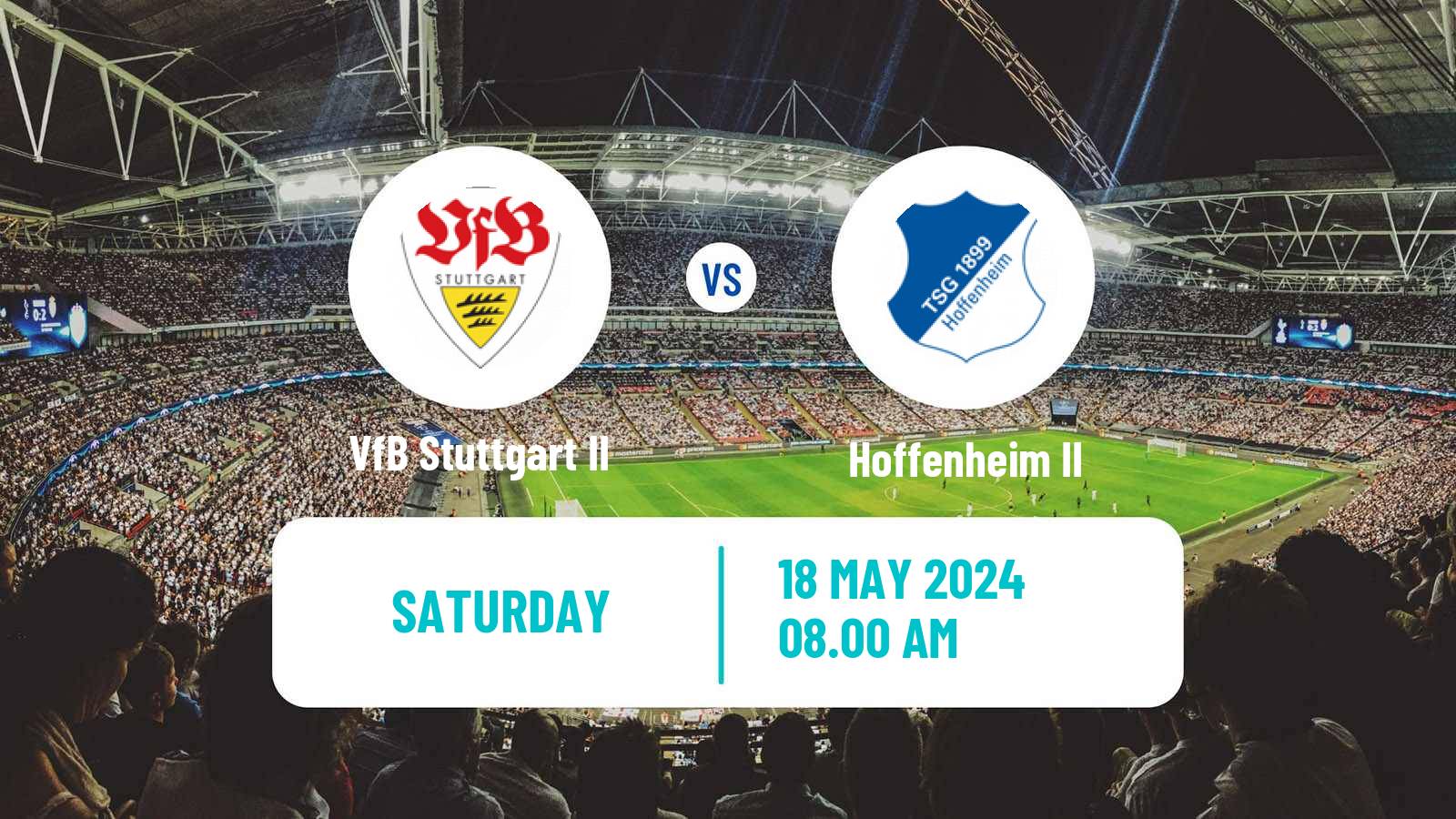Soccer German Regionalliga Sudwest VfB Stuttgart II - Hoffenheim II