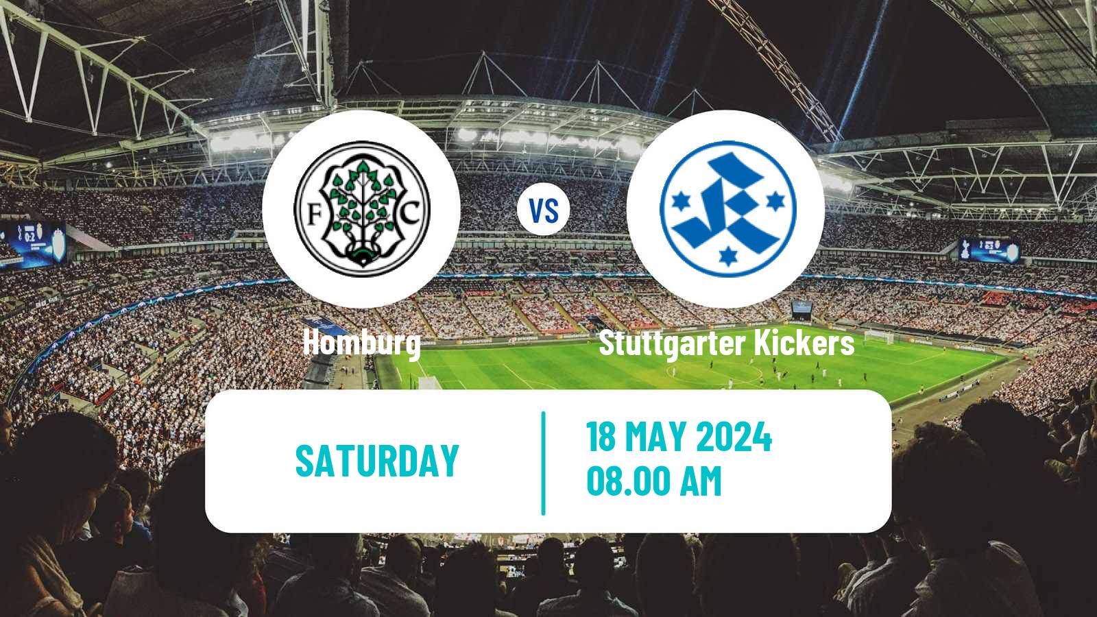 Soccer German Regionalliga Sudwest Homburg - Stuttgarter Kickers