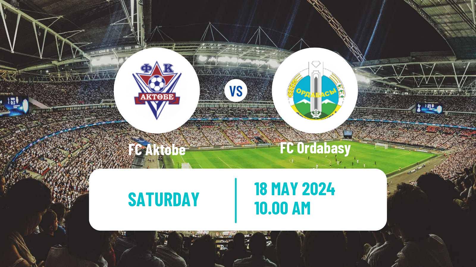 Soccer Kazakh Premier League Aktobe - Ordabasy