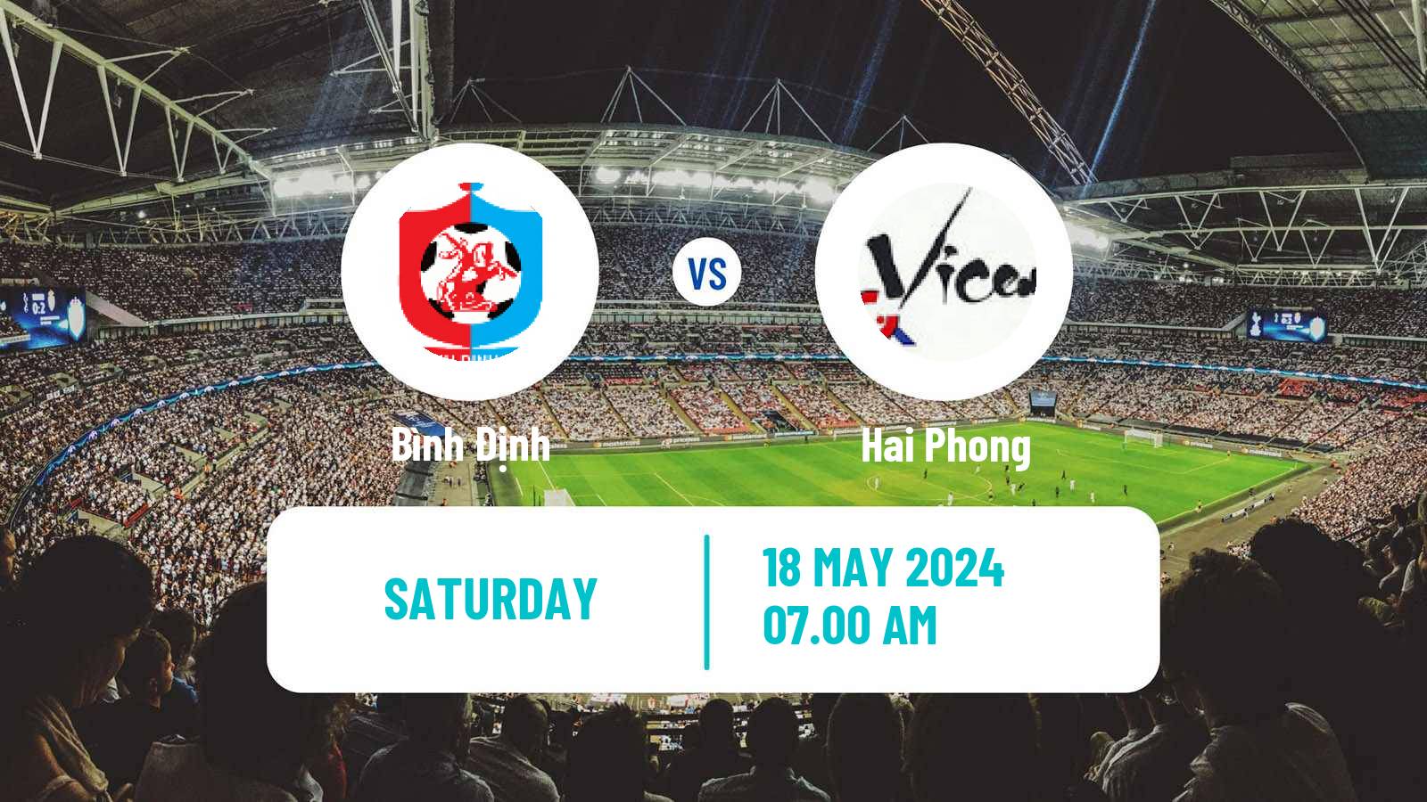 Soccer Vietnamese V League 1 Bình Định - Hai Phong