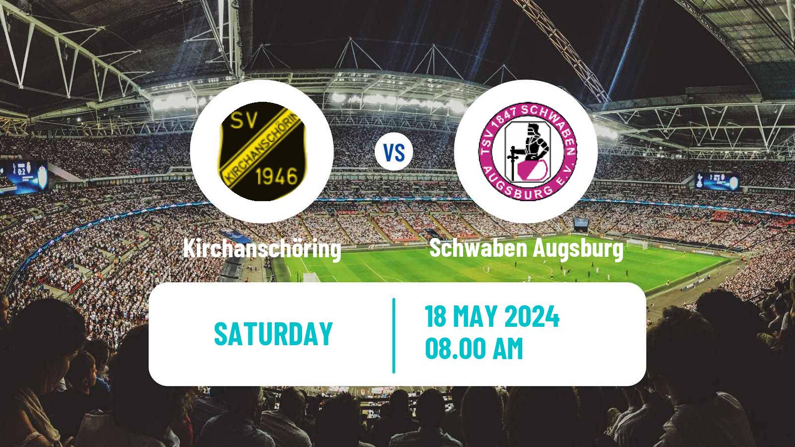 Soccer German Oberliga Bayern Süd Kirchanschöring - Schwaben Augsburg
