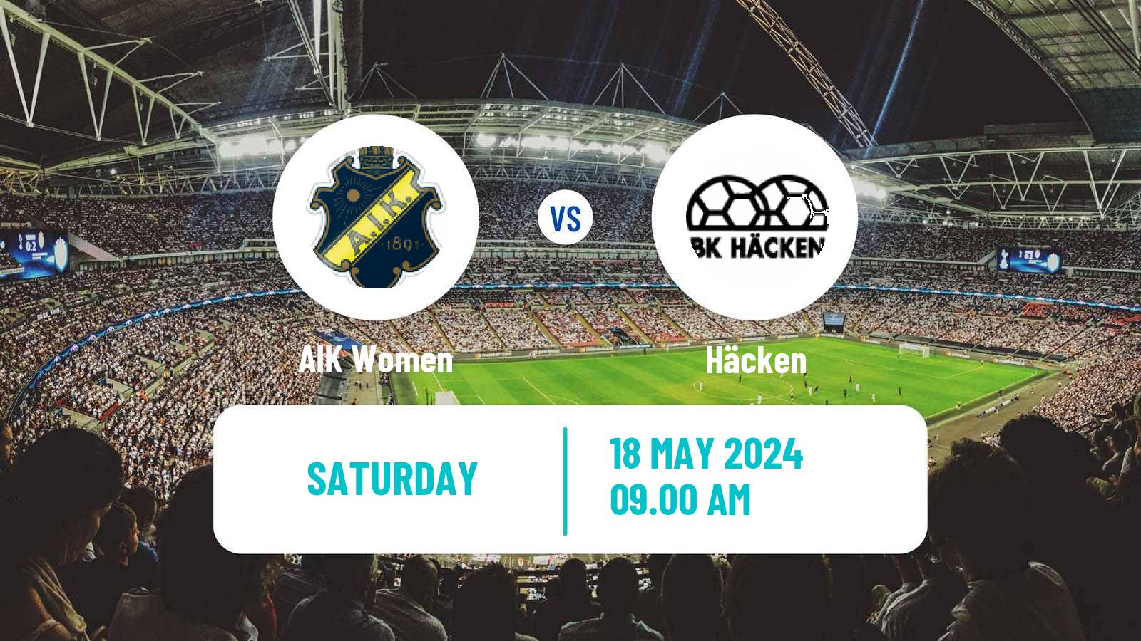 Soccer Swedish Allsvenskan Women AIK - Häcken