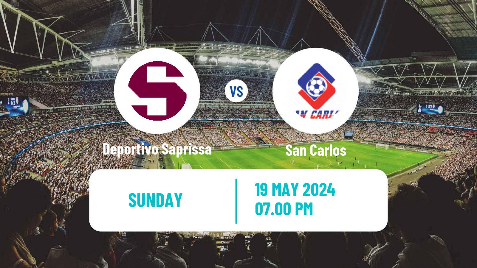 Soccer Costa Rican Primera Division Deportivo Saprissa - San Carlos
