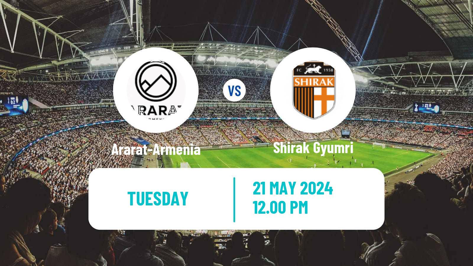 Soccer Armenian Premier League Ararat-Armenia - Shirak Gyumri