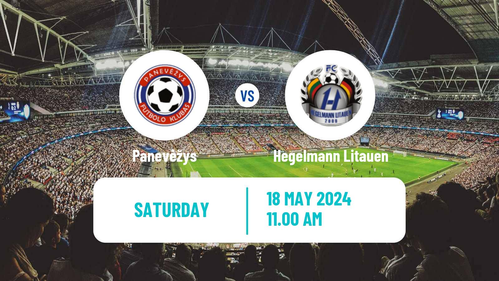 Soccer Lithuanian A Lyga Panevėžys - Hegelmann Litauen