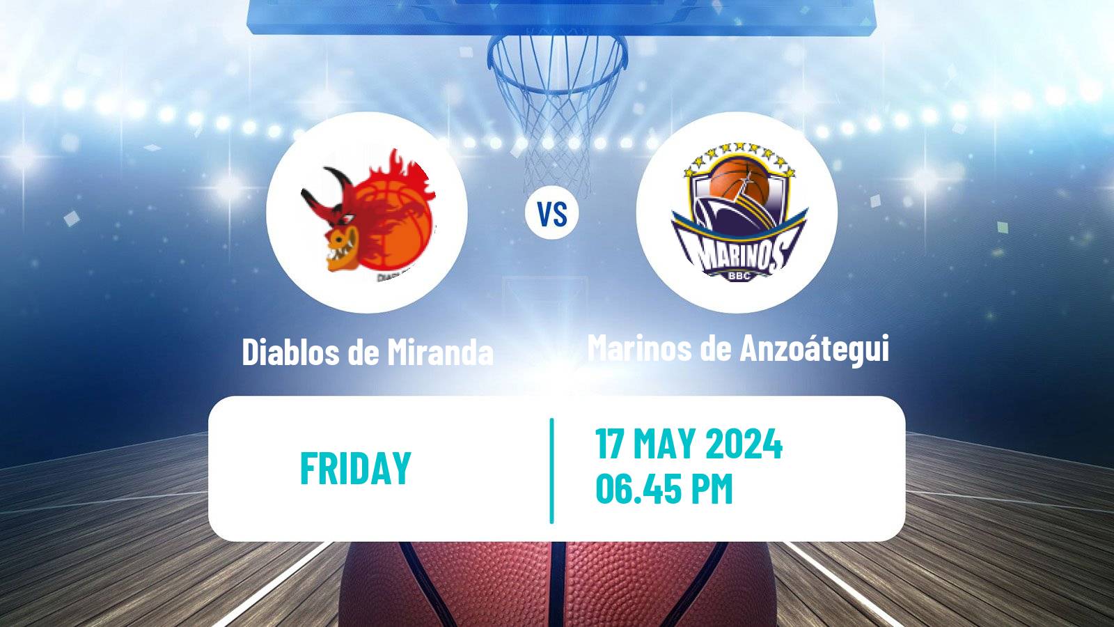 Basketball Venezuelan Superliga Basketball Diablos de Miranda - Marinos de Anzoátegui