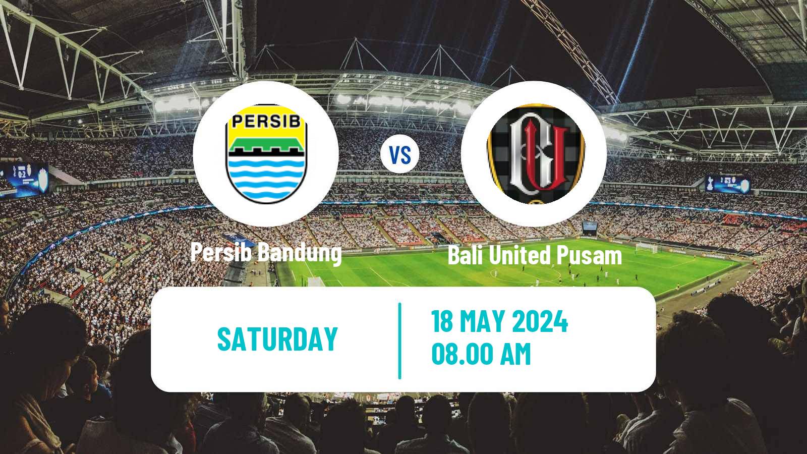 Soccer Indonesian Liga 1 Persib Bandung - Bali United Pusam