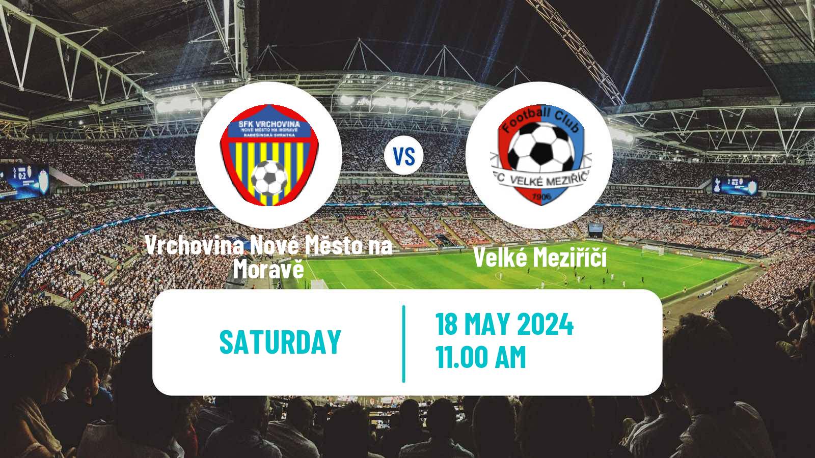 Soccer Czech Division D Vrchovina Nové Město na Moravě - Velké Meziříčí