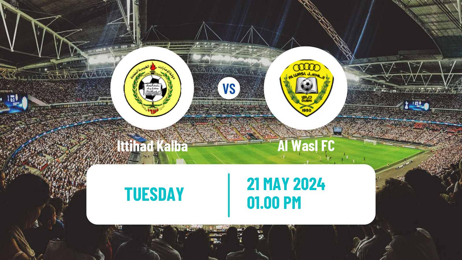 Soccer UAE Football League Ittihad Kalba - Al Wasl