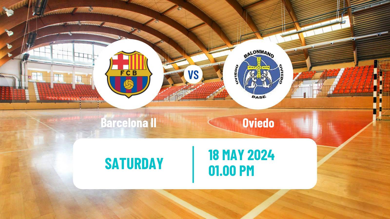 Handball Spanish Division de Honor Plata Handball Barcelona II - Oviedo