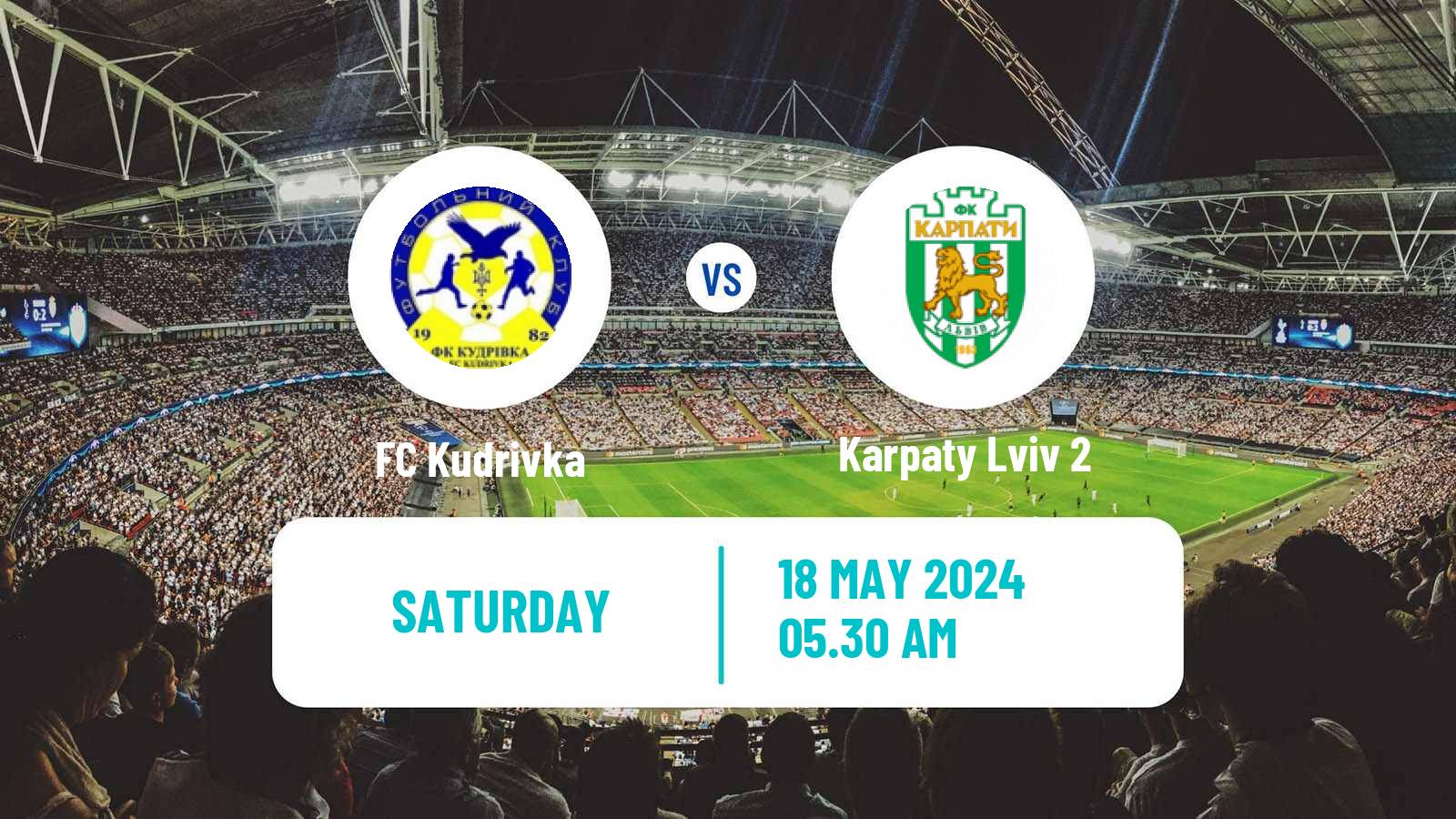 Soccer Ukrainian Druha Liga Kudrivka - Karpaty Lviv 2