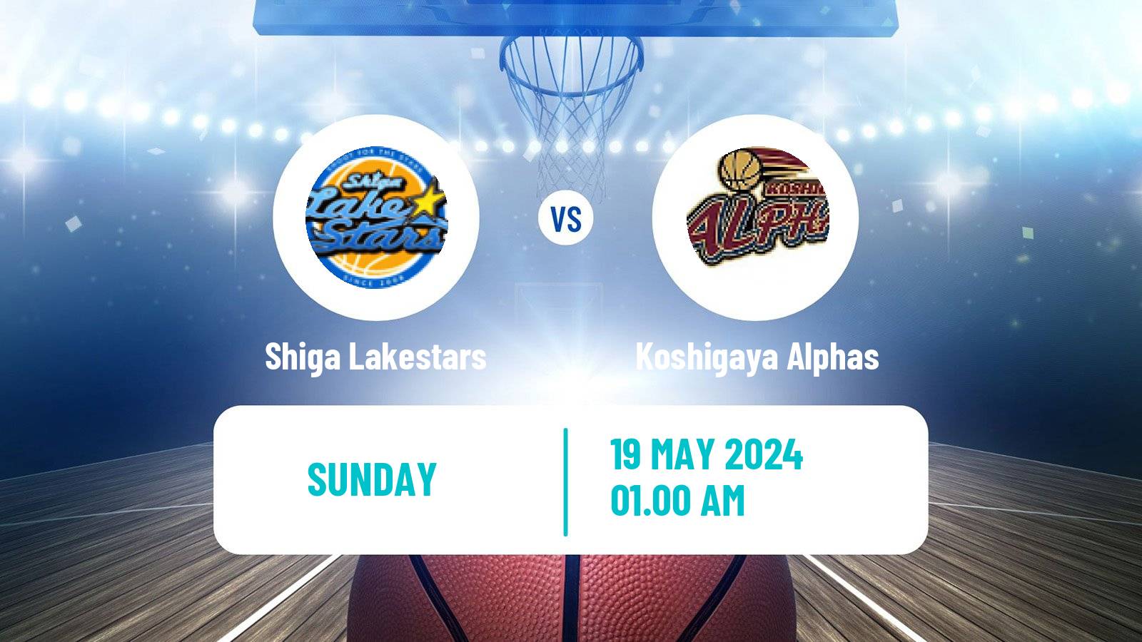 Basketball Japan B2 League Basketball Shiga Lakestars - Koshigaya Alphas
