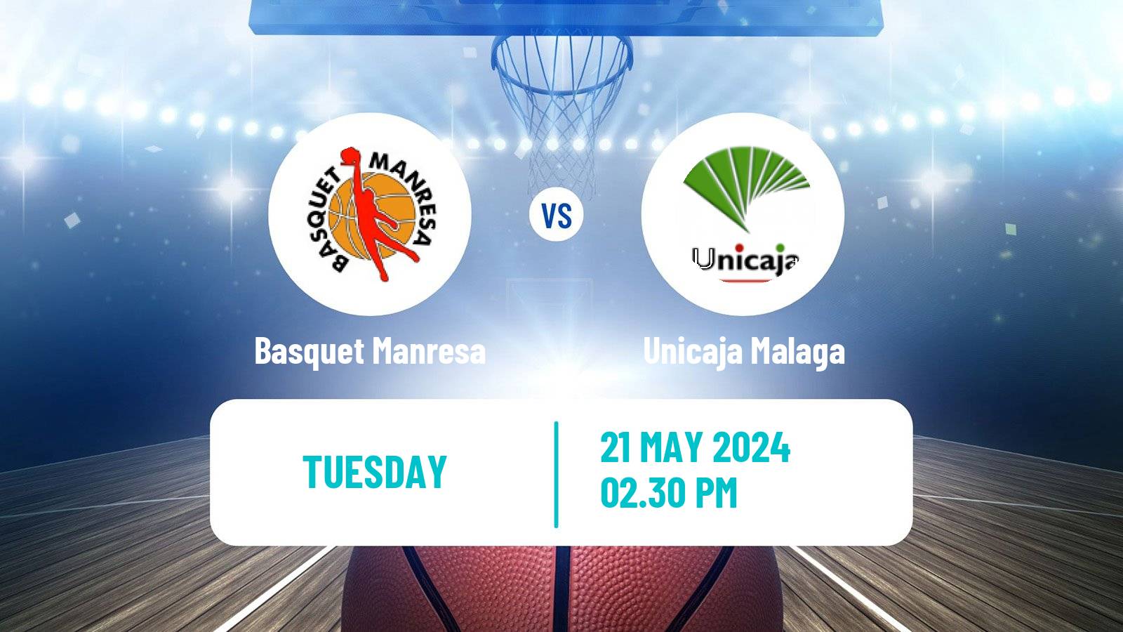 Basketball Spanish ACB League Basquet Manresa - Unicaja Malaga