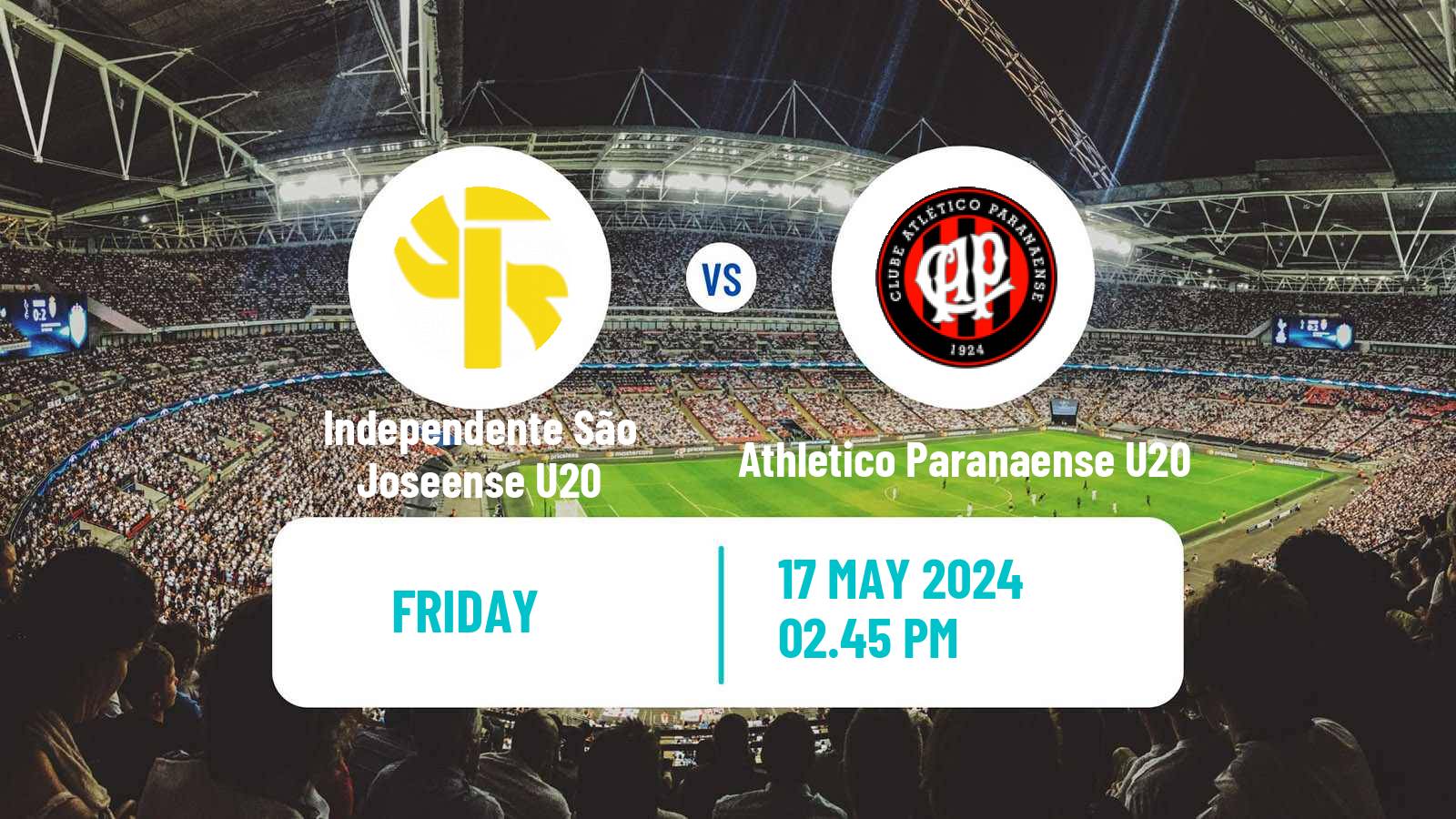 Soccer Brazilian Paranaense U20 Independente São Joseense U20 - Athletico Paranaense U20