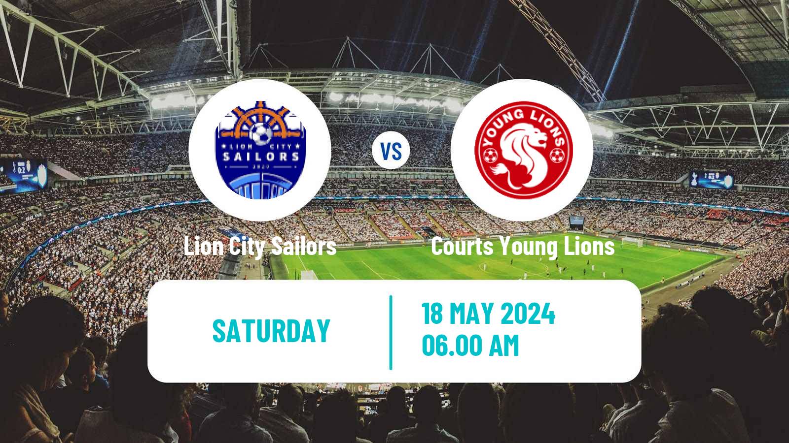 Soccer Singapore Premier League Lion City Sailors - Courts Young Lions