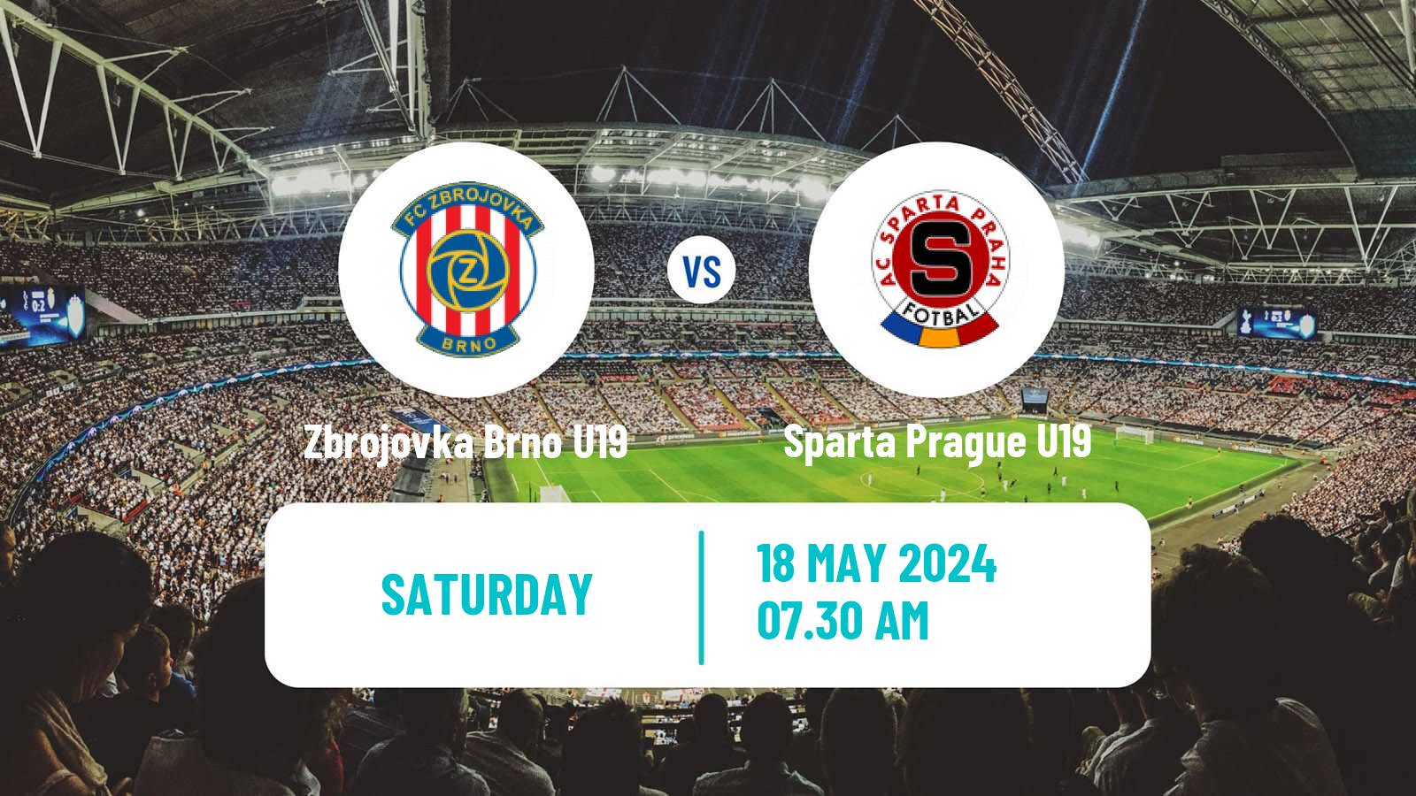 Soccer Czech U19 League Zbrojovka Brno U19 - Sparta Prague U19
