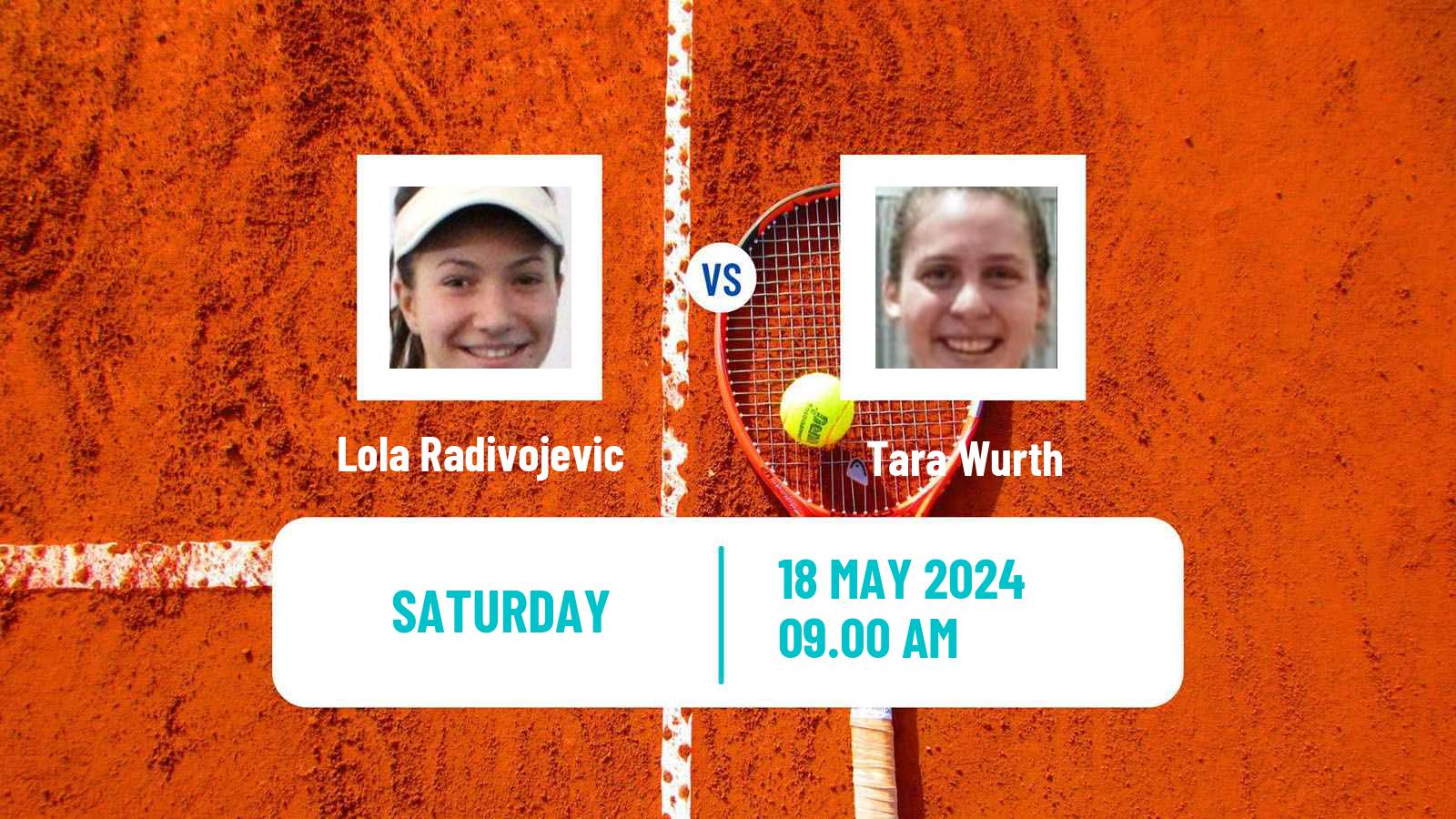 Tennis ITF W75 Zagreb Women Lola Radivojevic - Tara Wurth