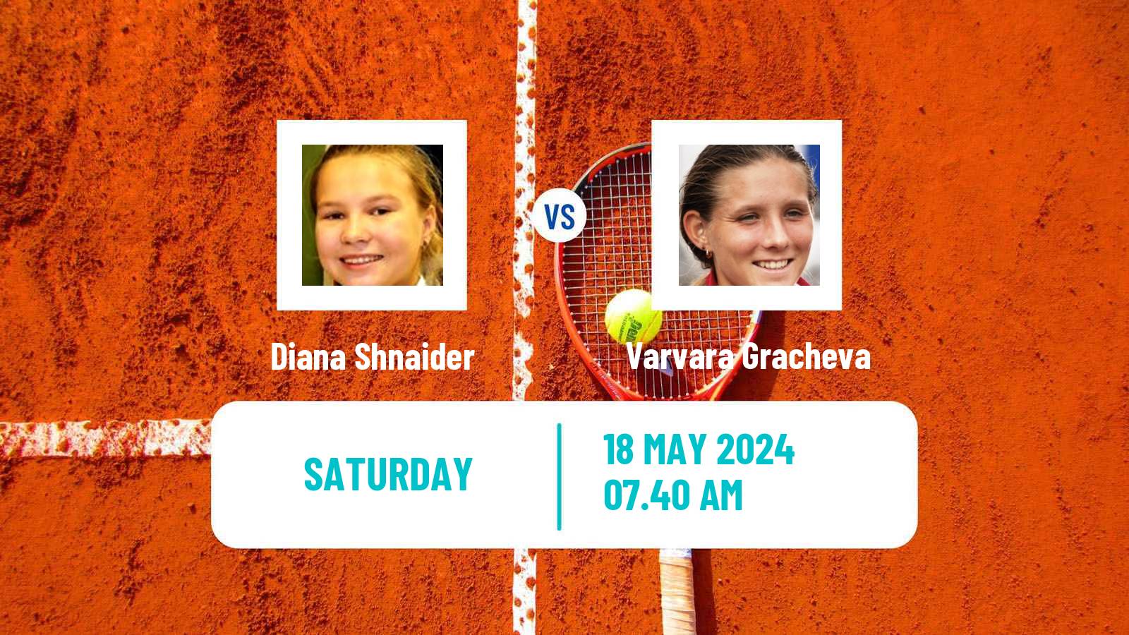 Tennis Paris Challenger Women Diana Shnaider - Varvara Gracheva