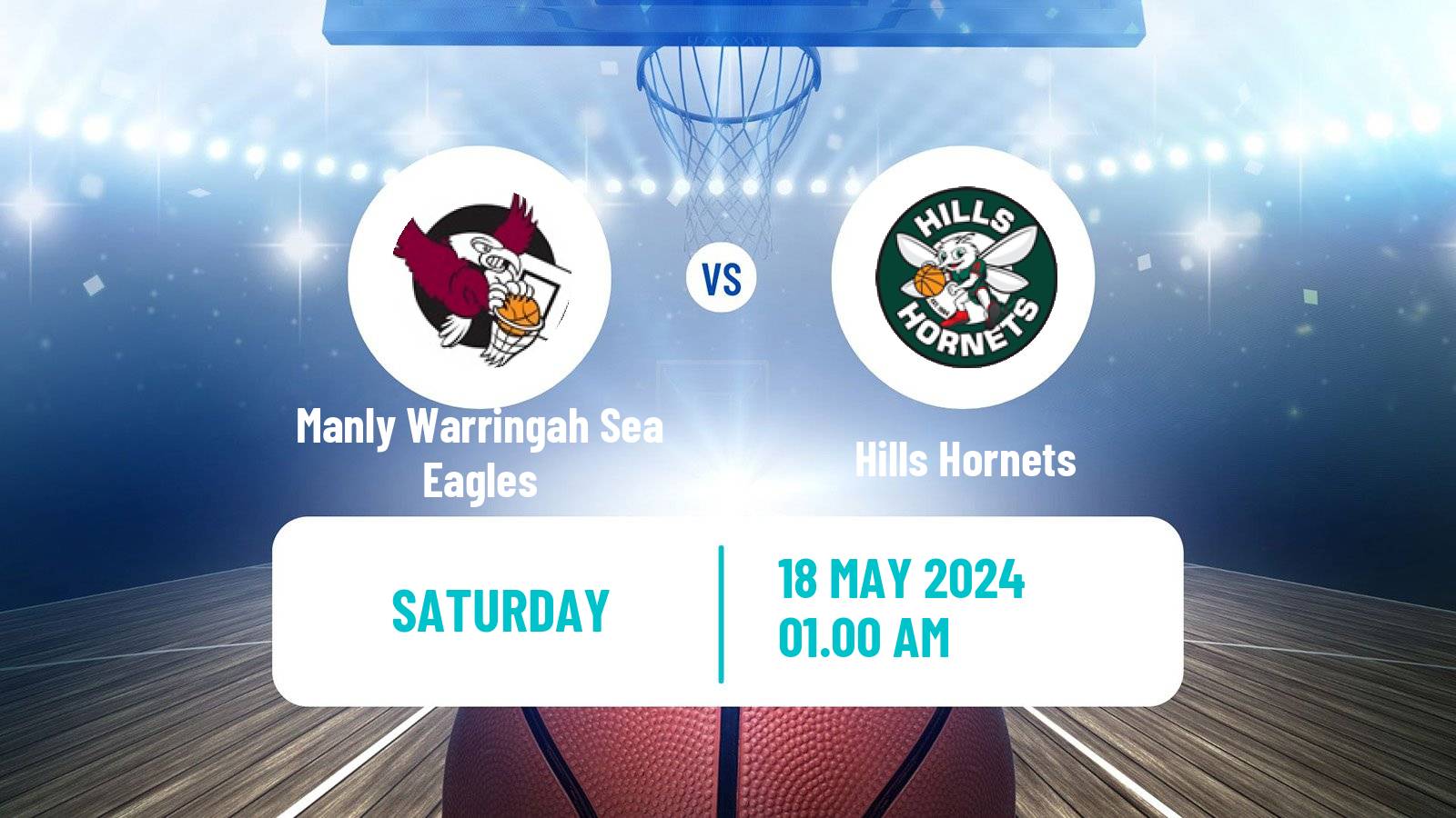 Basketball Australian NBL1 East Women Manly Warringah Sea Eagles - Hills Hornets