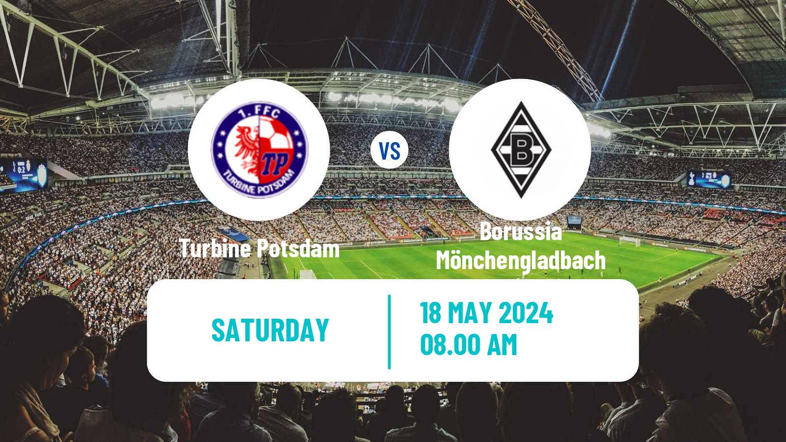 Soccer German 2 Bundesliga Women Turbine Potsdam - Borussia Mönchengladbach