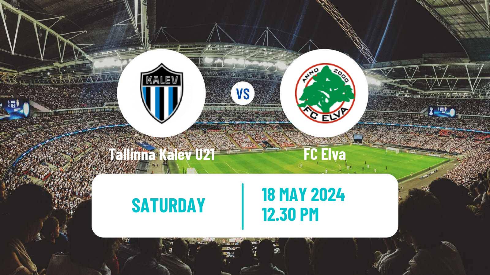 Soccer Estonian Esiliiga Tallinna Kalev U21 - Elva